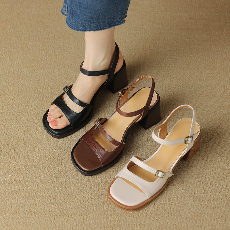 Women's Retro Open-Toe Casual Sandals