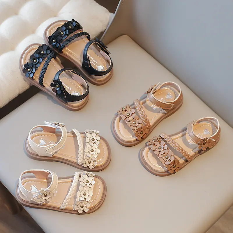 Children's Fashion Flower Soft Bottom Beach Shoes