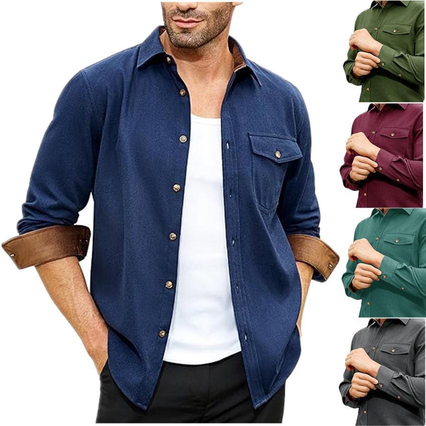 European And American Men's Casual Shirt For Young Men
