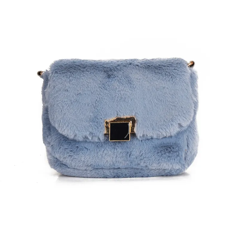 Women's Fashion Simple Shoulder Crossbody Chain Bag - Blue