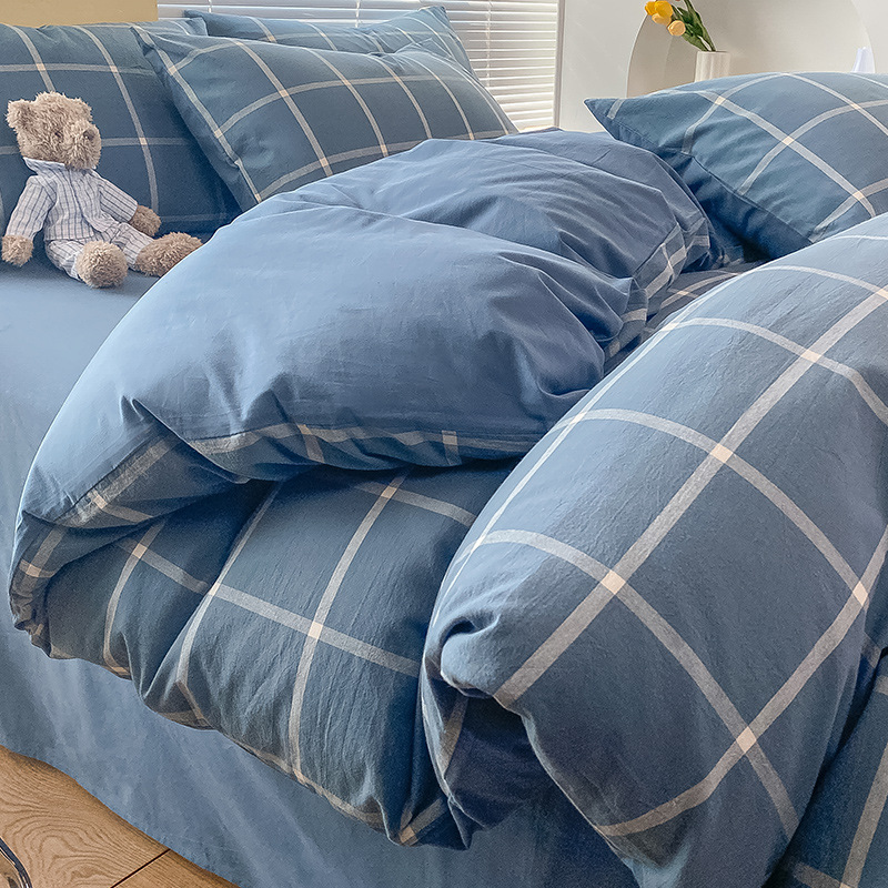 Pure Cotton Class A Four-piece Quilt Cover Household Pure Cotton Bed Sheet Duvet Cover - Image 7