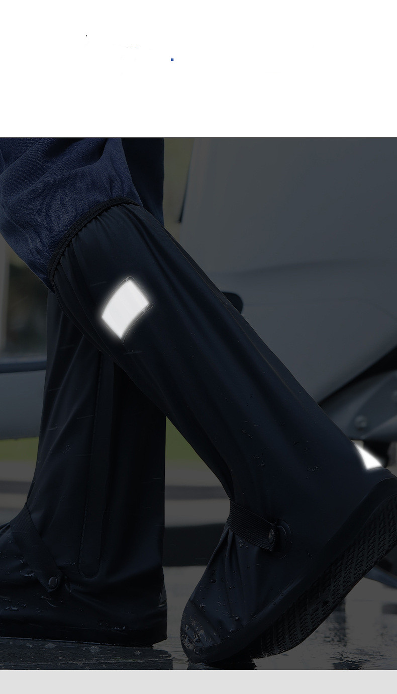 Waterproof Non-slip Overshoe Outer Wear Rain Shoes Wear-resistant High Tube Rain Booties