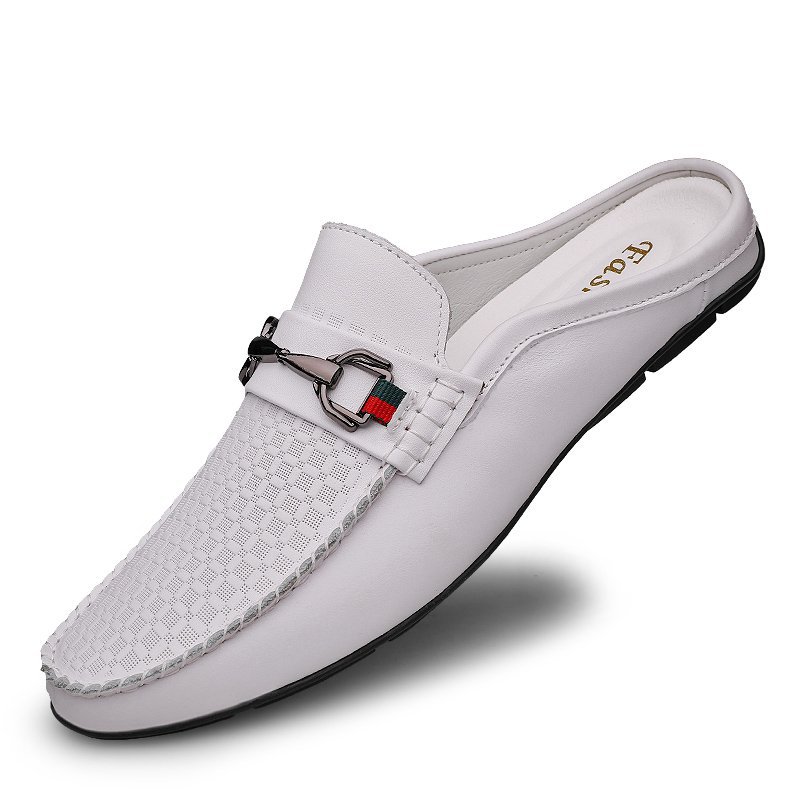 Title 17, Pantofole metà slip-on in pelle da uomo