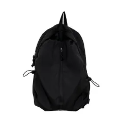 Casual Travel Simple And Lightweight Small Backpack - Black - View 1