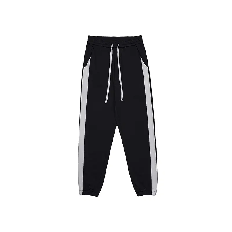 Contrast Color Exercise Casual Pants Loose Heavy
