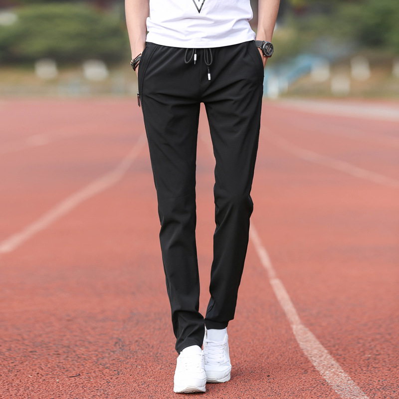 Title 3, Ice silk thin mens casual pants