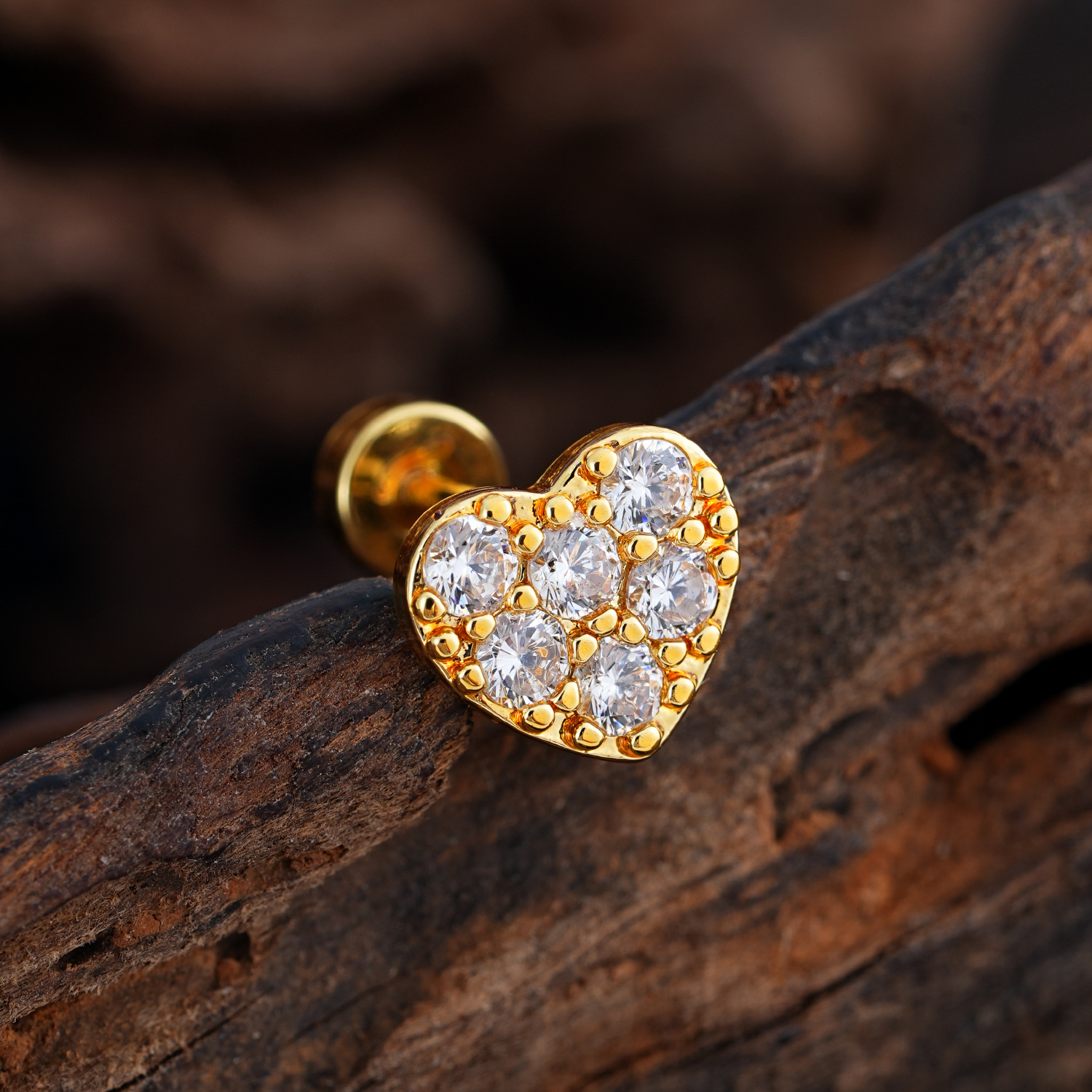 Minimalist Micro-Set Zircon Ear Cuffs
