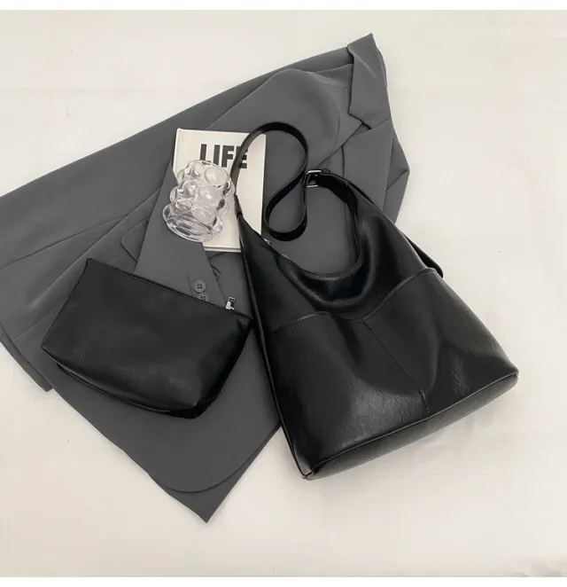 Women's Large Capacity Casual Crossbody Bag Black - Shop at LoveMi