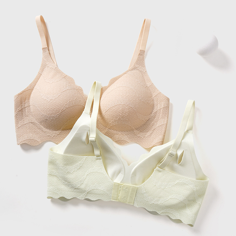 Lace Wireless Seamless Nylon Bra
