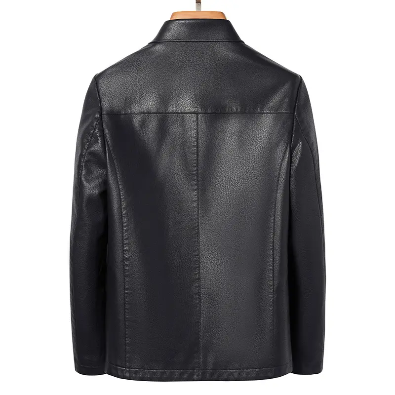 Lapel Ecological Real Leather Clothes Coat Jacket