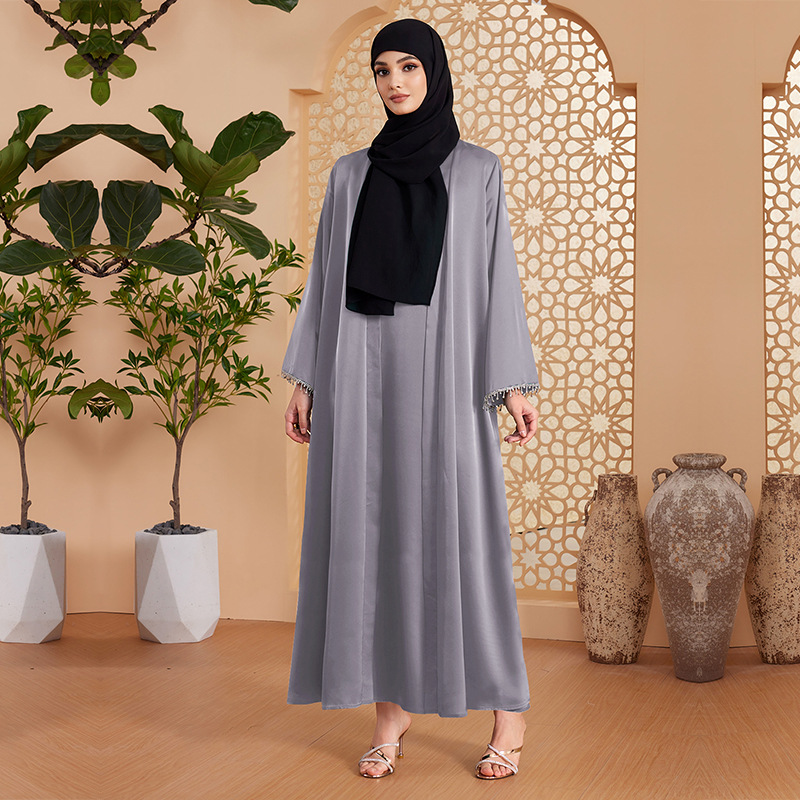 Middle East Women's Cardigan Robe Two-piece Set