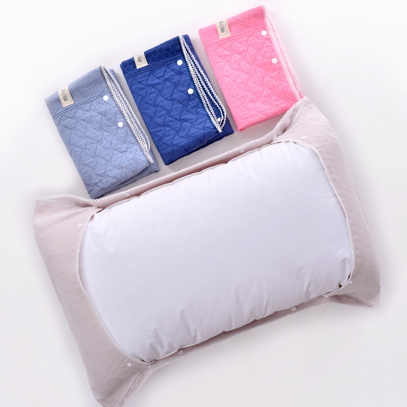 Cotton Gauze Pillowcase With Buckle Adjustable
