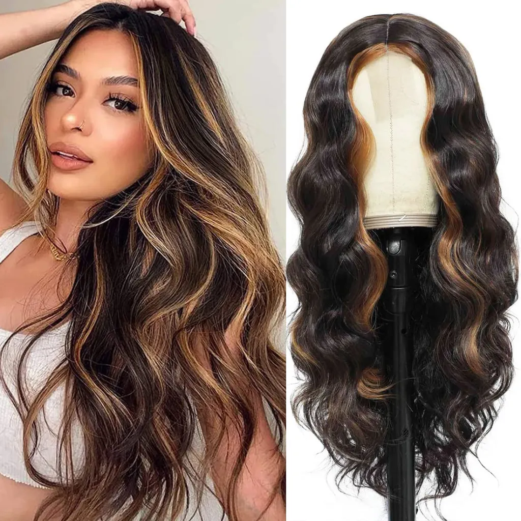 Women's Chemical Fiber Small Lace Headgear Big Wave Long Curly Hair - Intercolor