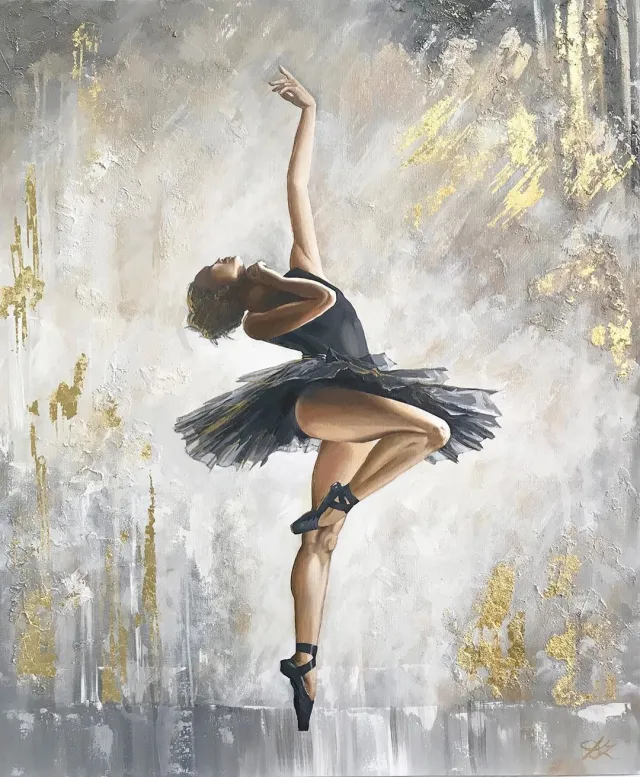 Ballet Dancer Oil Painting Poster Wall Art Bedroom Living Room Modern Decorative Picture A Style - Shop at LoveMi