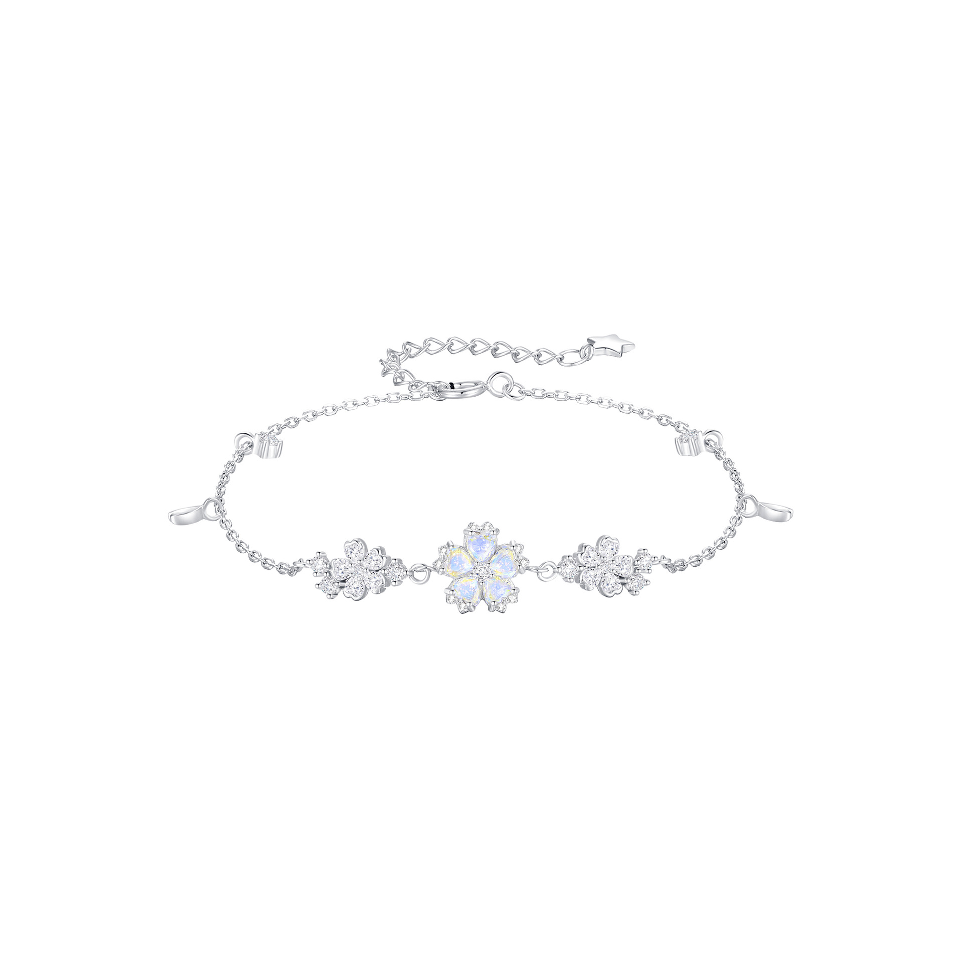 Sterling Silver Cherry Blossom Necklace, picture 4 of 4