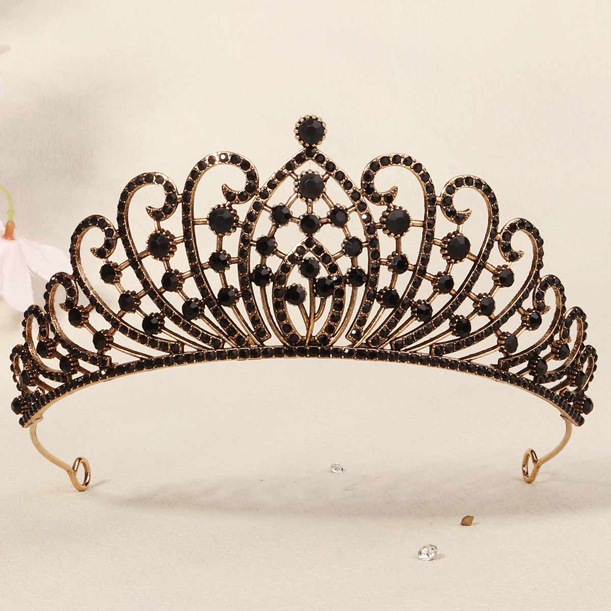 Dark High-end Alloy Rhinestone Crownstylish Headpiece — foto 34