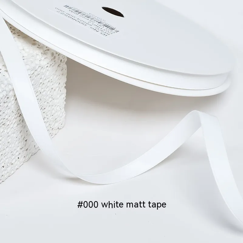 Milk Silk Ribbon DIY Gift Box Packaging Wedding Ribboncolored - White