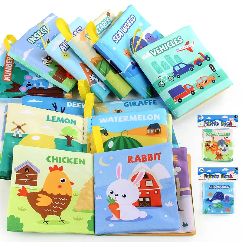 4 Pages 8 Sides Babies' Cloth Book