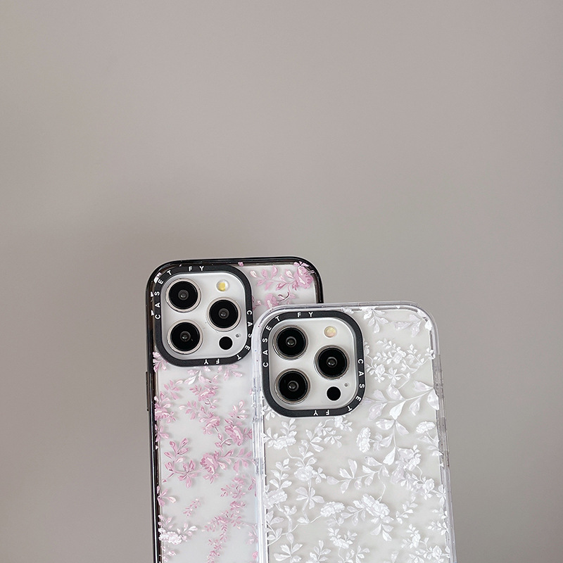 Title 5, Mother Of Pearl Small Floral Phone Case