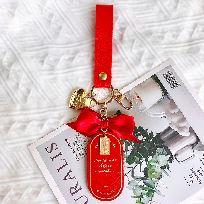 Creative Bookmarks Bow Keychain Pendant