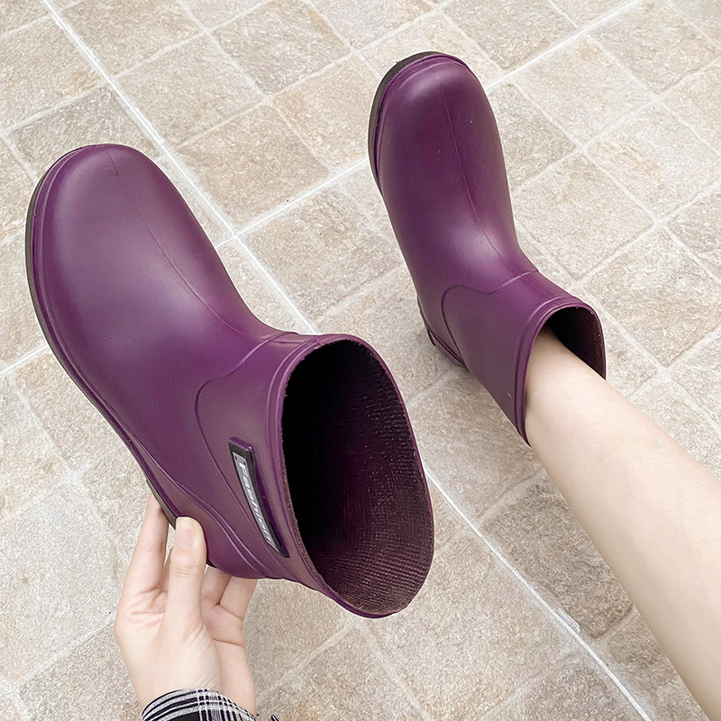 Short Tube Rain Boots Non-slip Wear-resistant Soft Bottom