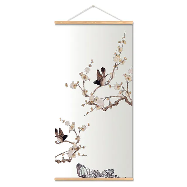 Entrance Flower Art Wall Mural Shop Decorative Painting Fabrics Hanging Picture Gh1189 - Shop at LoveMi