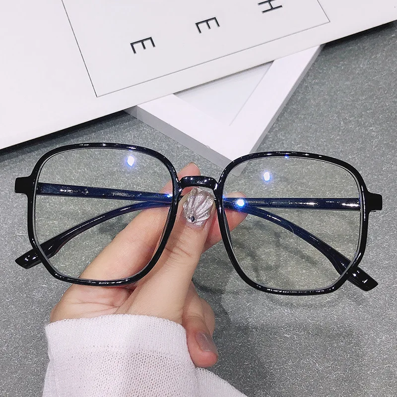 Title 4, Blue Ray Proof Fashionable Large Frame Glasses