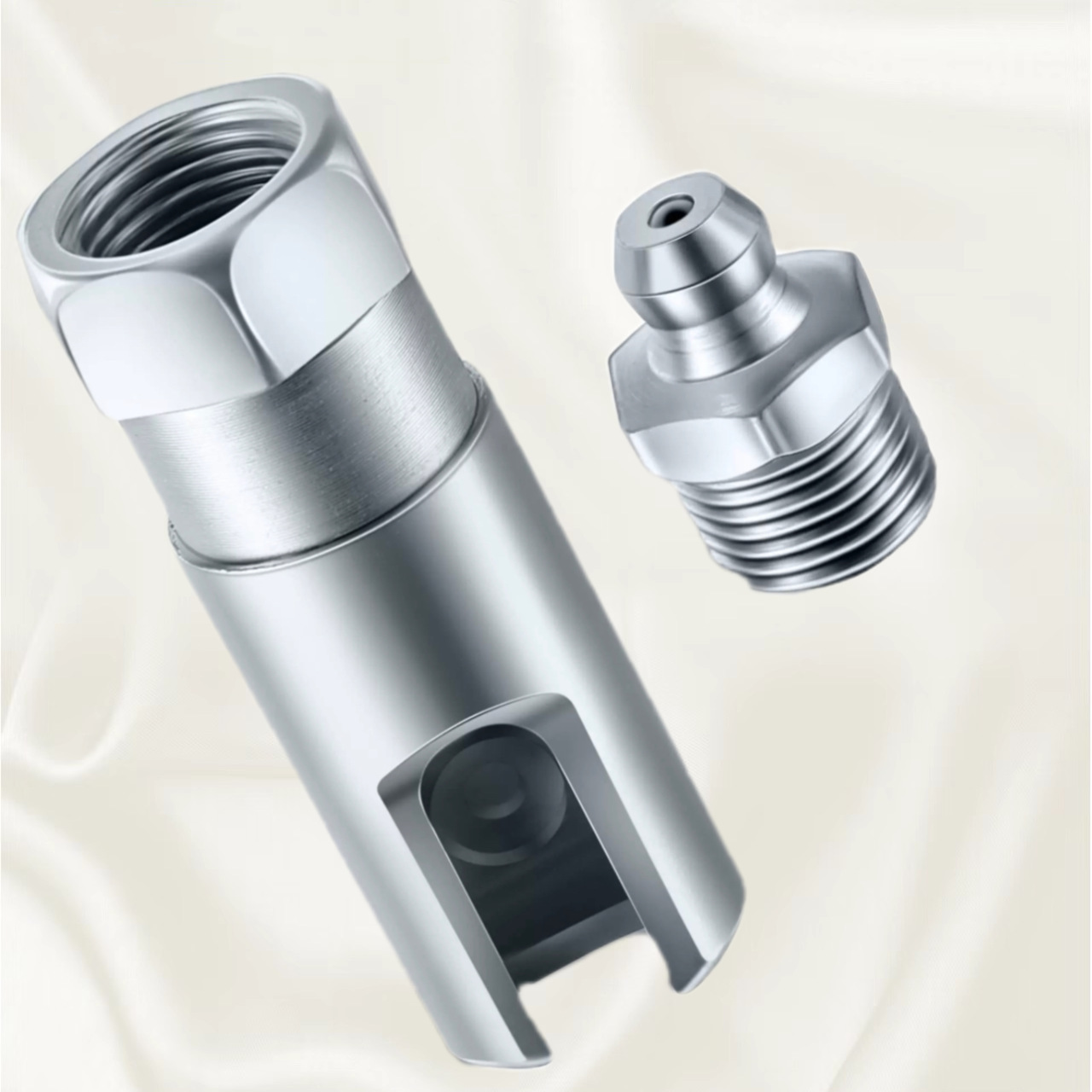 90-degree Push-in Open-type Right-angle Oil Nozzle
