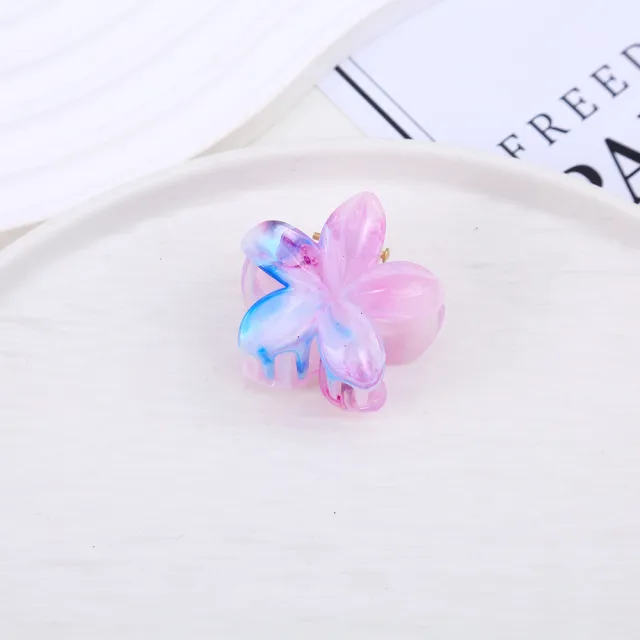 Bauhinia Grip Korean Sweet Ponytail Clip Small Hair Grip Purple - Shop at LoveMi