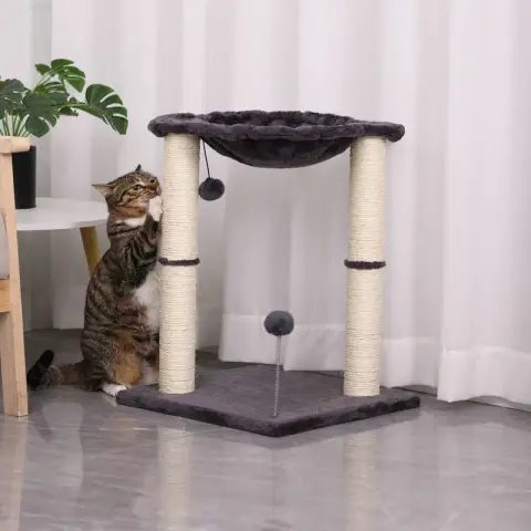 Integrated Cat Scratching Pillar Toy with Nest