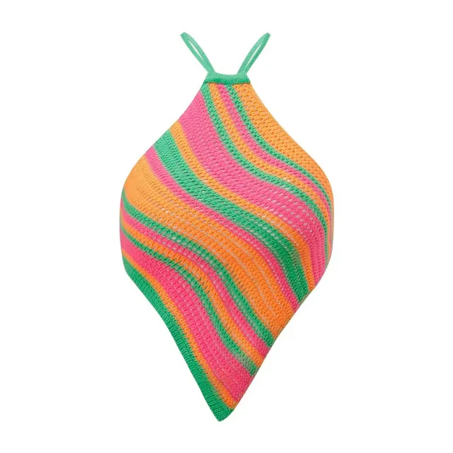 Lace up Women's Tube Top Beach Halter Knitted Sling Green - Shop at LoveMi