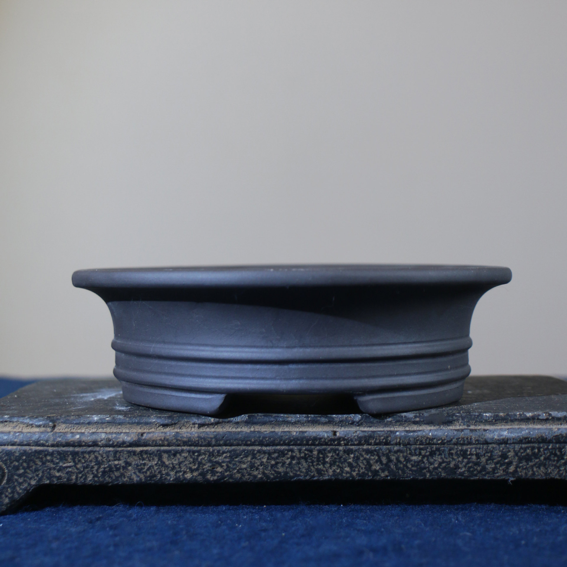Round Purple Clay Bonsai Pot, picture 7 of 7
