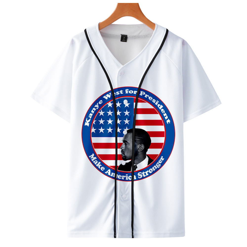 Title 2, Casual Short Sleeve Baseball Shirt