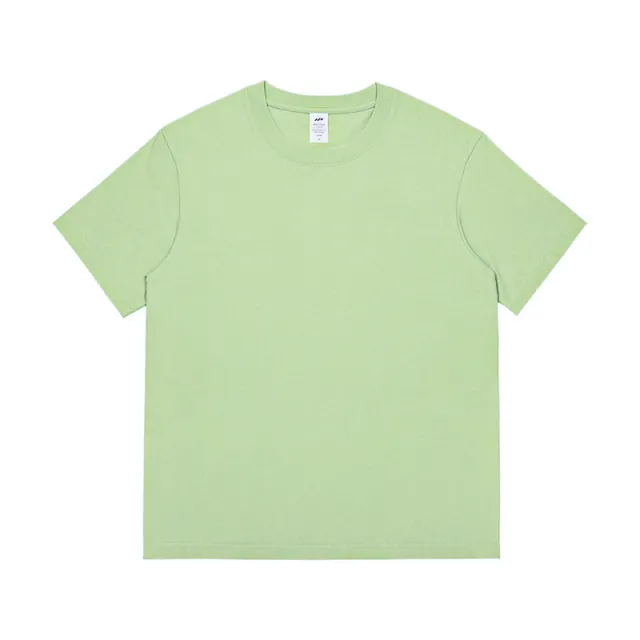 Solid Color Loose Half sleeved T shirt Light Green - Shop at LoveMi