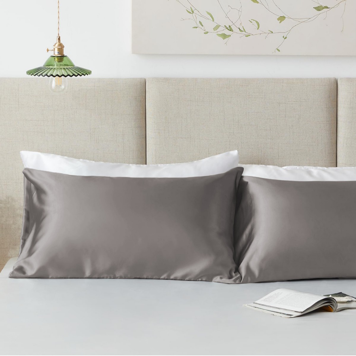 Satin Pillowcase Two-piece Set Washed Real Silk Pillowcase