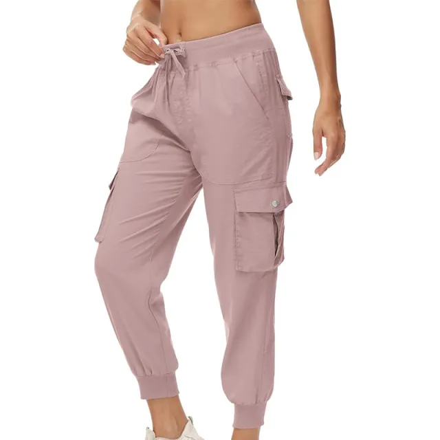 Cargo Lightweight Quick drying Travel Leisure Climbing Pants Dark Pink - Shop at LoveMi