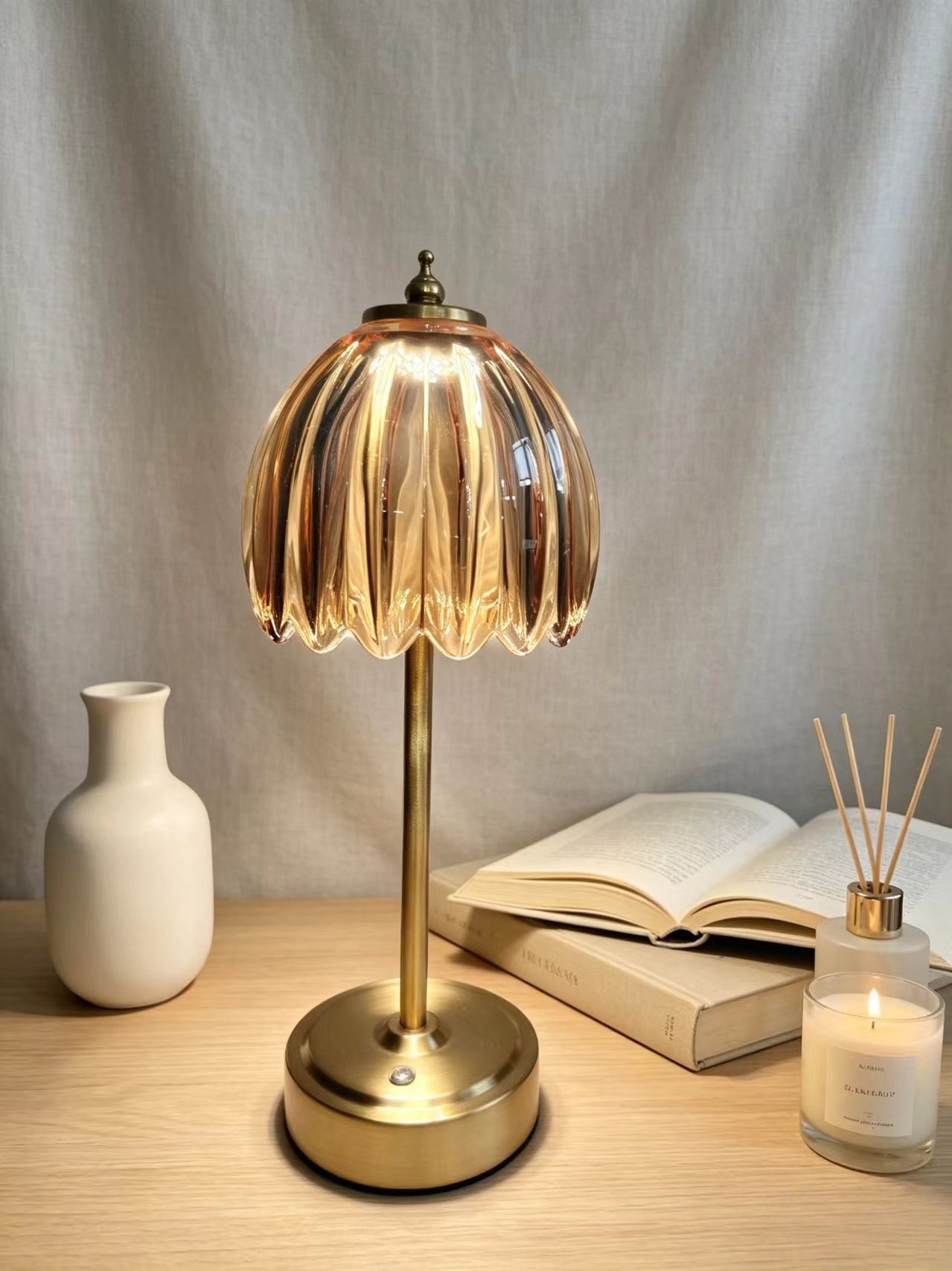 Touch-Control Dimmable Bedside Lamp, picture 3 of 4