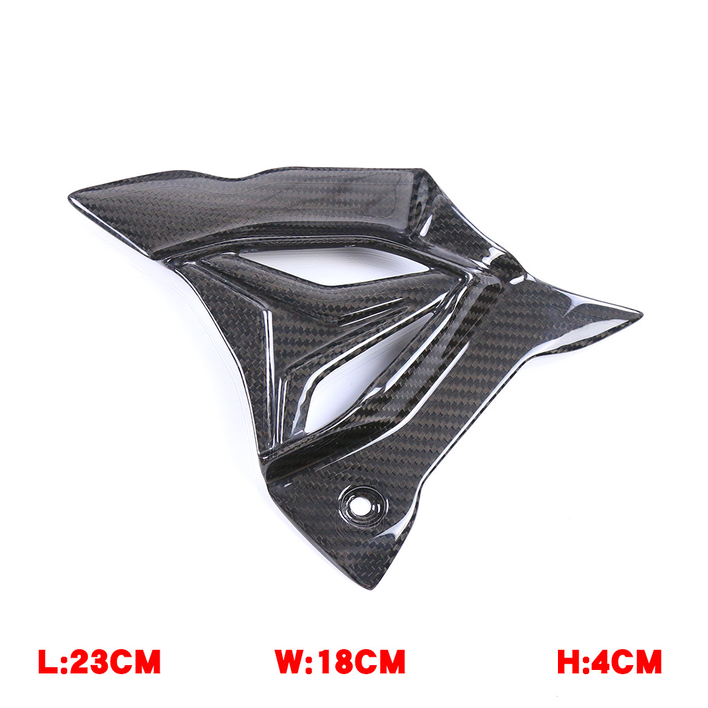 Motorcycle Modified Carbon Fiber Gear Cover Shell Accessories Natural Carbon
