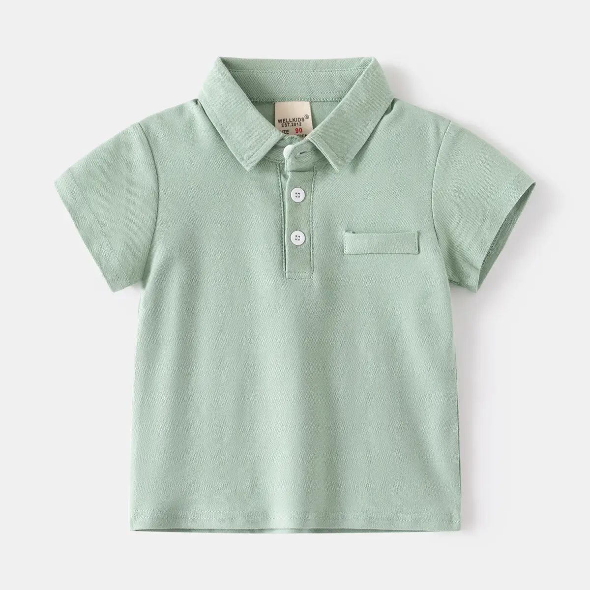 Boys' Cotton Short-Sleeve T-Shirt Polo Shirt