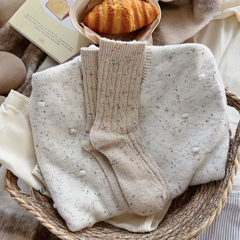 Stylish Personalized Womens Mid-calf Wool Socks