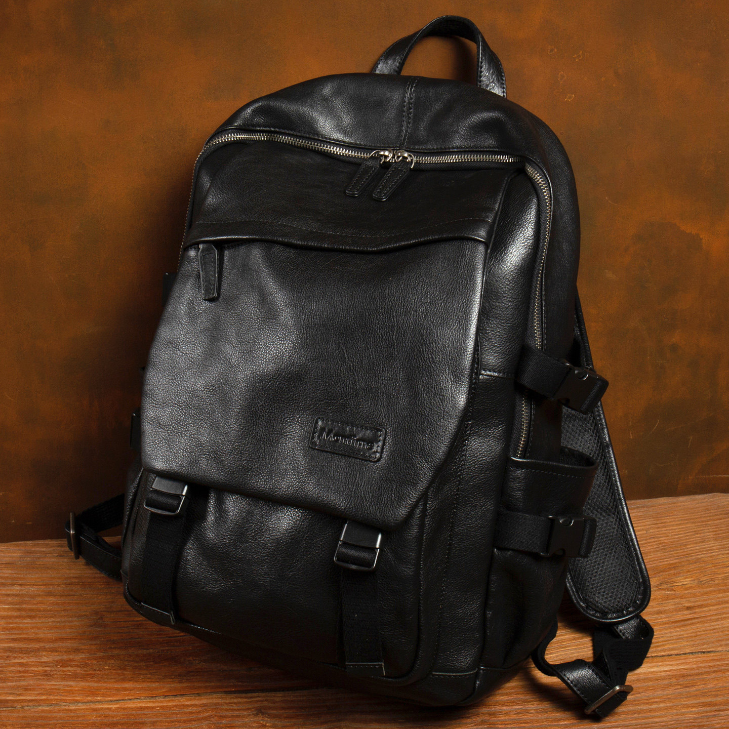 Slow Time Full-Grain Leather Backpack 5