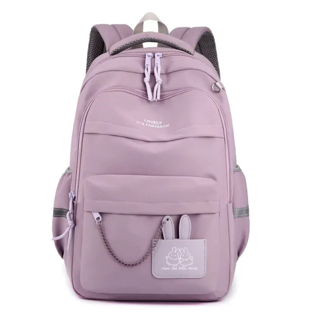 Leisure Travel Backpack New Cute Junior High School Student Schoolbag Purple - Shop at LoveMi