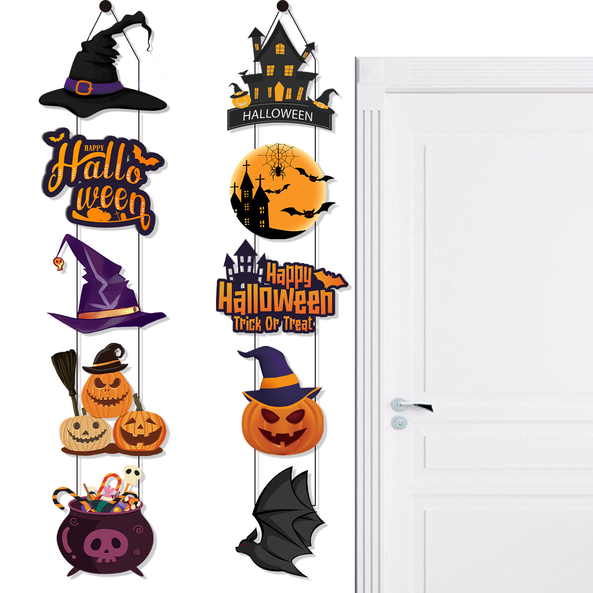 Halloween Party Ghost-themed Door Hanging Decoration (Bat