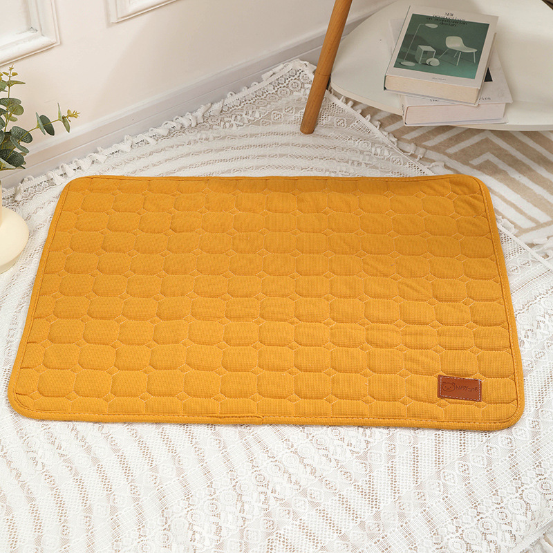 Waffle Pet Pad Yellow