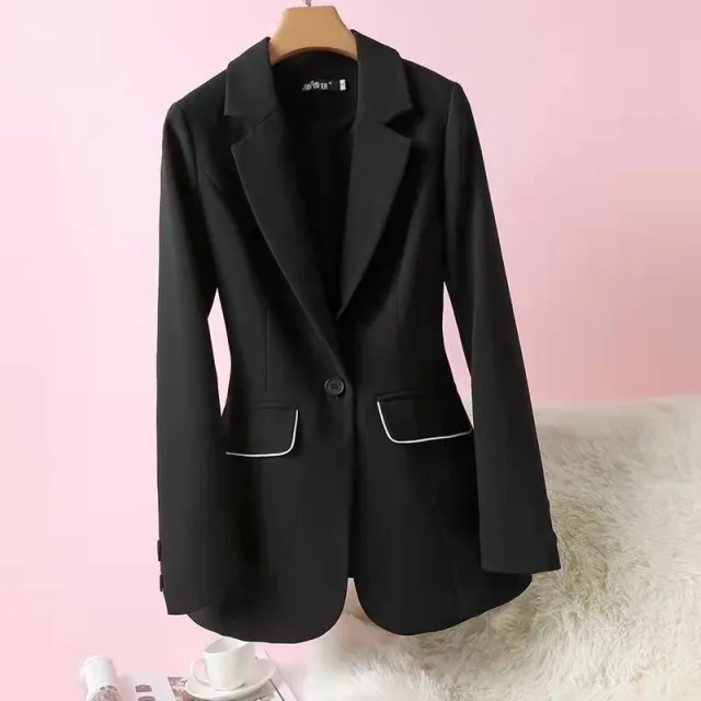 Slimming Elegant High grade Non ironing Waist Trimming Coat Black - Shop at LoveMi