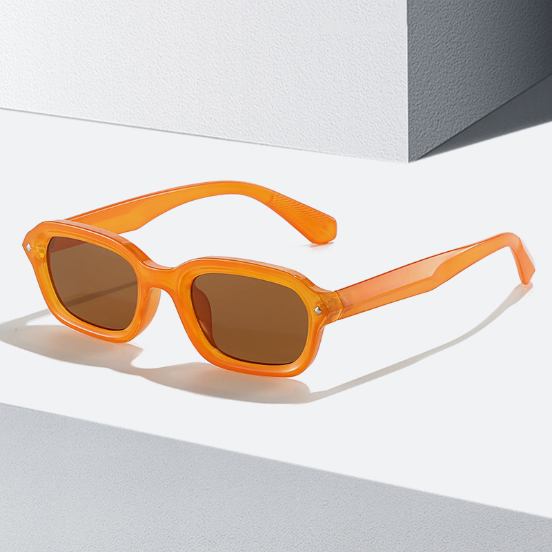 Retro High-grade Narrow Frame Square Sunglasses Women - Image 9