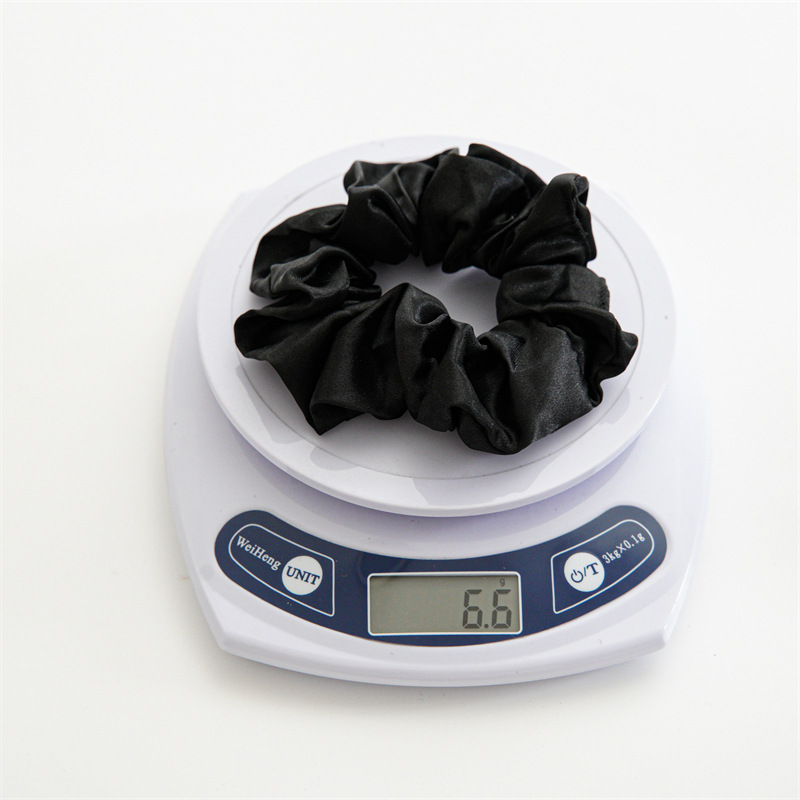 Title 3, Pure Satin Fabric Large Intestine Hair Ring Wom...