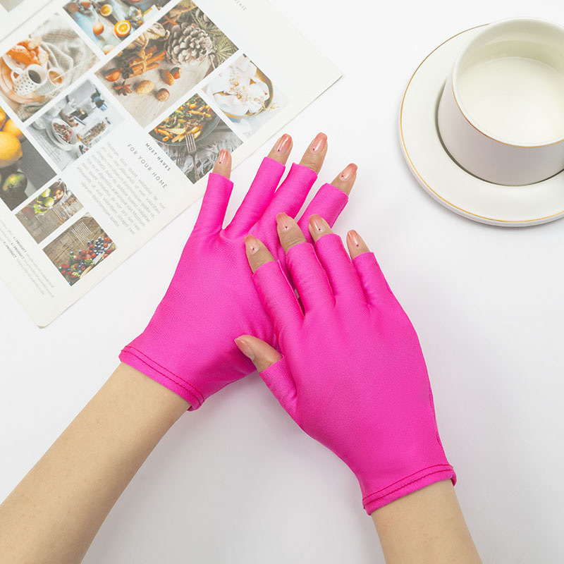 Multifunctional Half-Finger Sun-Protective Nail Art Gloves For Women