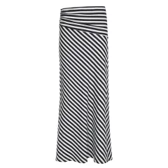 New High Waist Elastic Hip Long Skirt For Women - Black And White - View 1