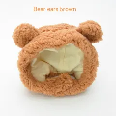 Cat Bear Fashion Dress Up Hat - Brown - View 1